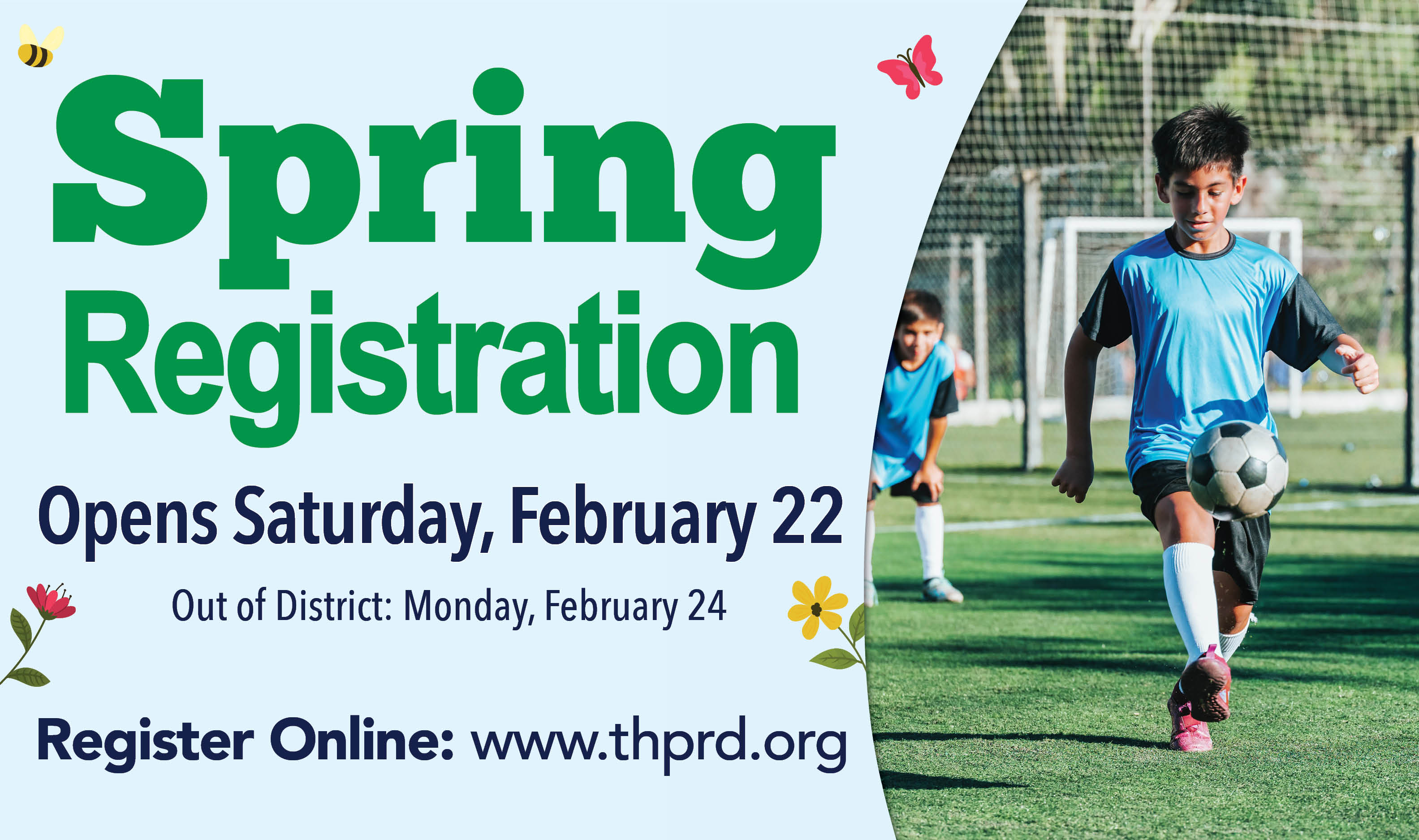 Spring Registration Opens Saturday, February 22