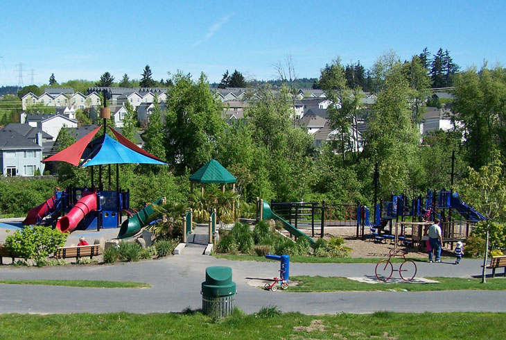 Pirate Park is one of the many treats that greets visitors along the Rock Creek Trail in Bethany.