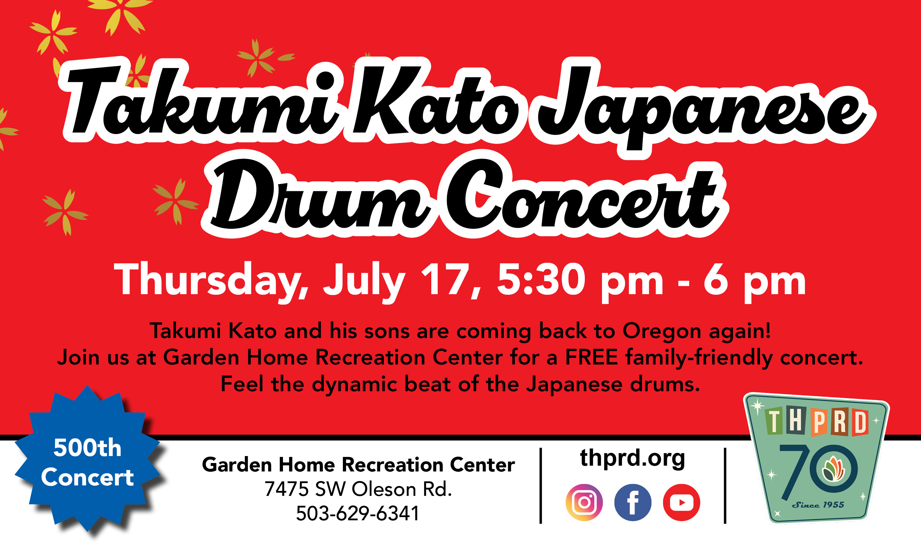 Japanese Drum Concert - Happening this Thursday! 